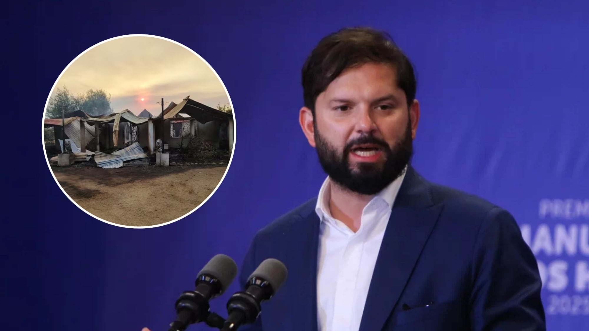 Presidente Boric anuncia que se entregarán las primeras viviendas de emergencia tras incendios en Ñuble: “Lo antes posible”