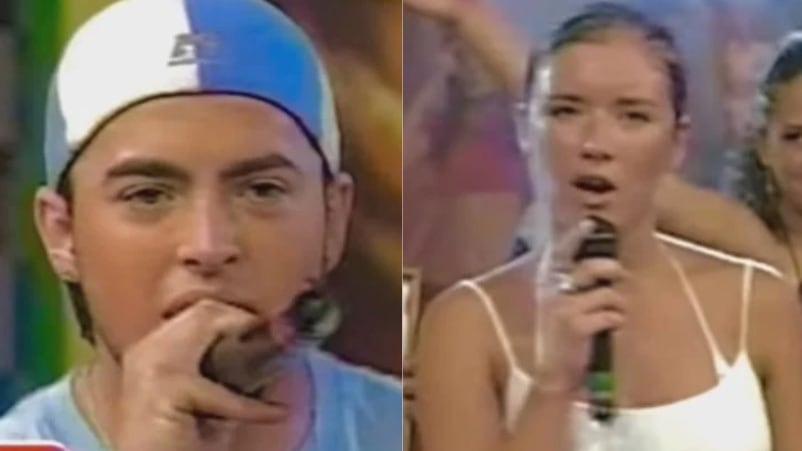 Rigeo y Carla Jara en Mekano, captura Mega