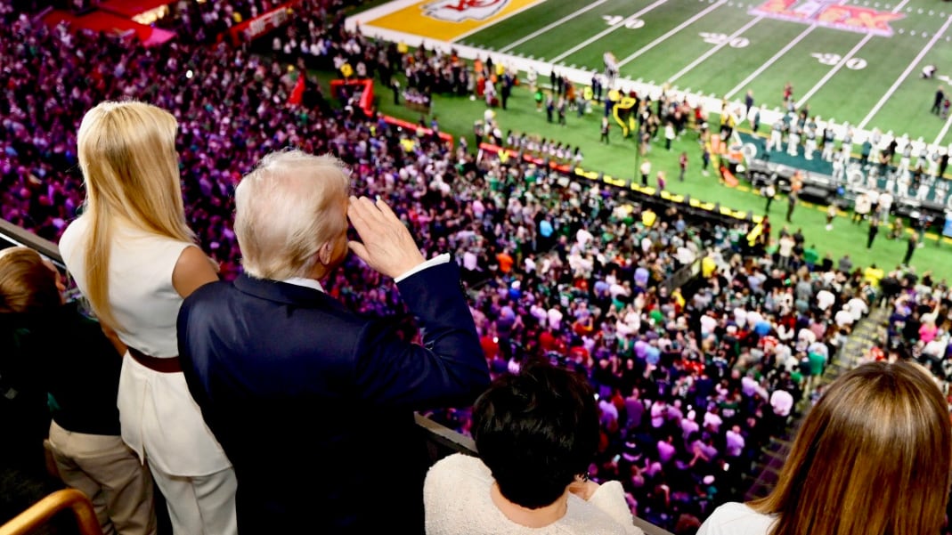 Donald Trump asistió al Super Bowl 2025.