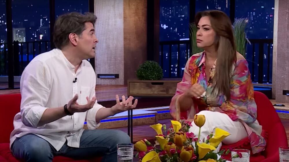 Sebastián Jiménez y Marlen Olivari | Captura: TV+