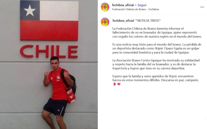 El púgil chileno fue hallado muerto hace unos días en Venezuela.