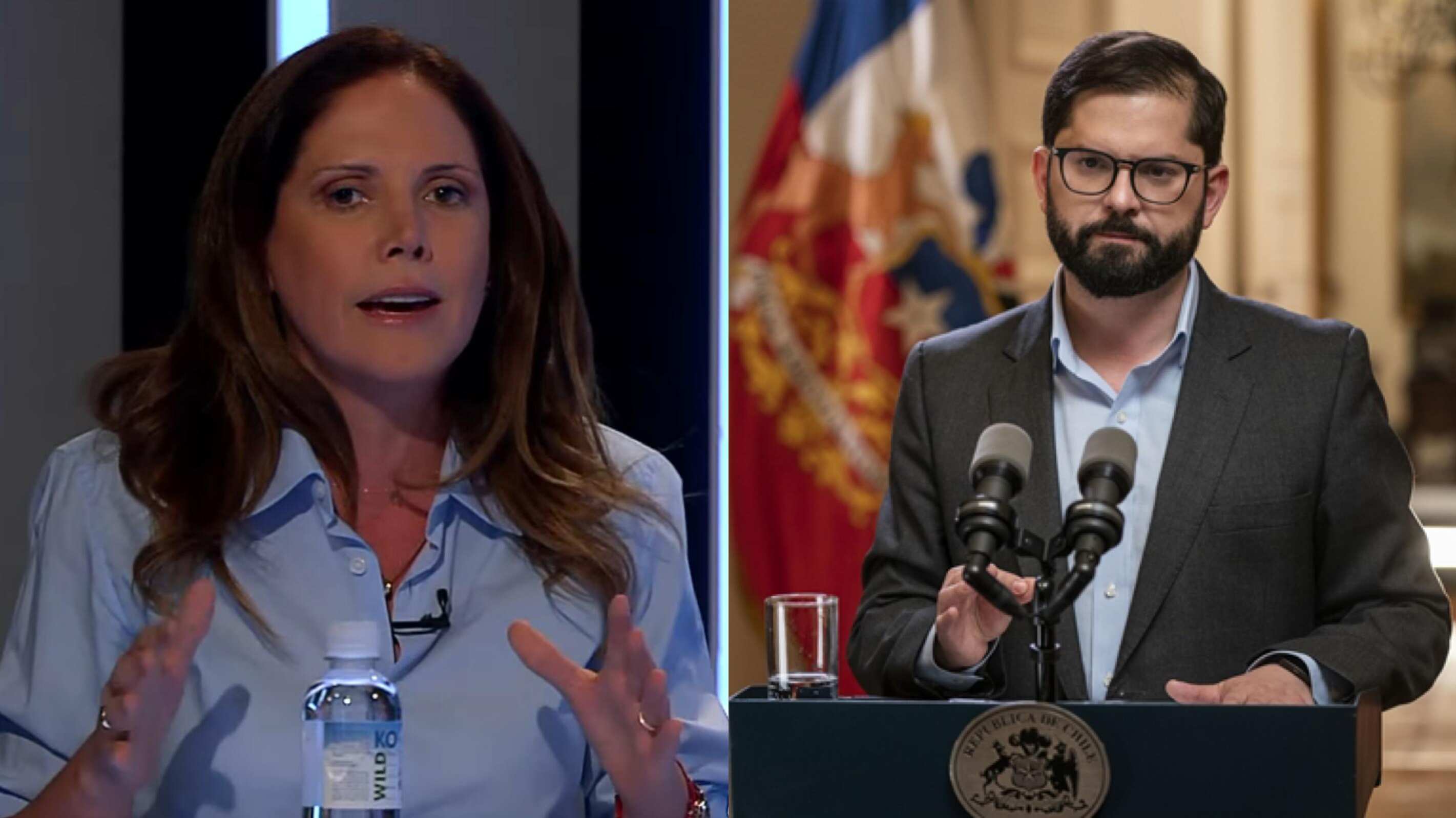 Macarena Santelices y Presidente Gabriel Boric