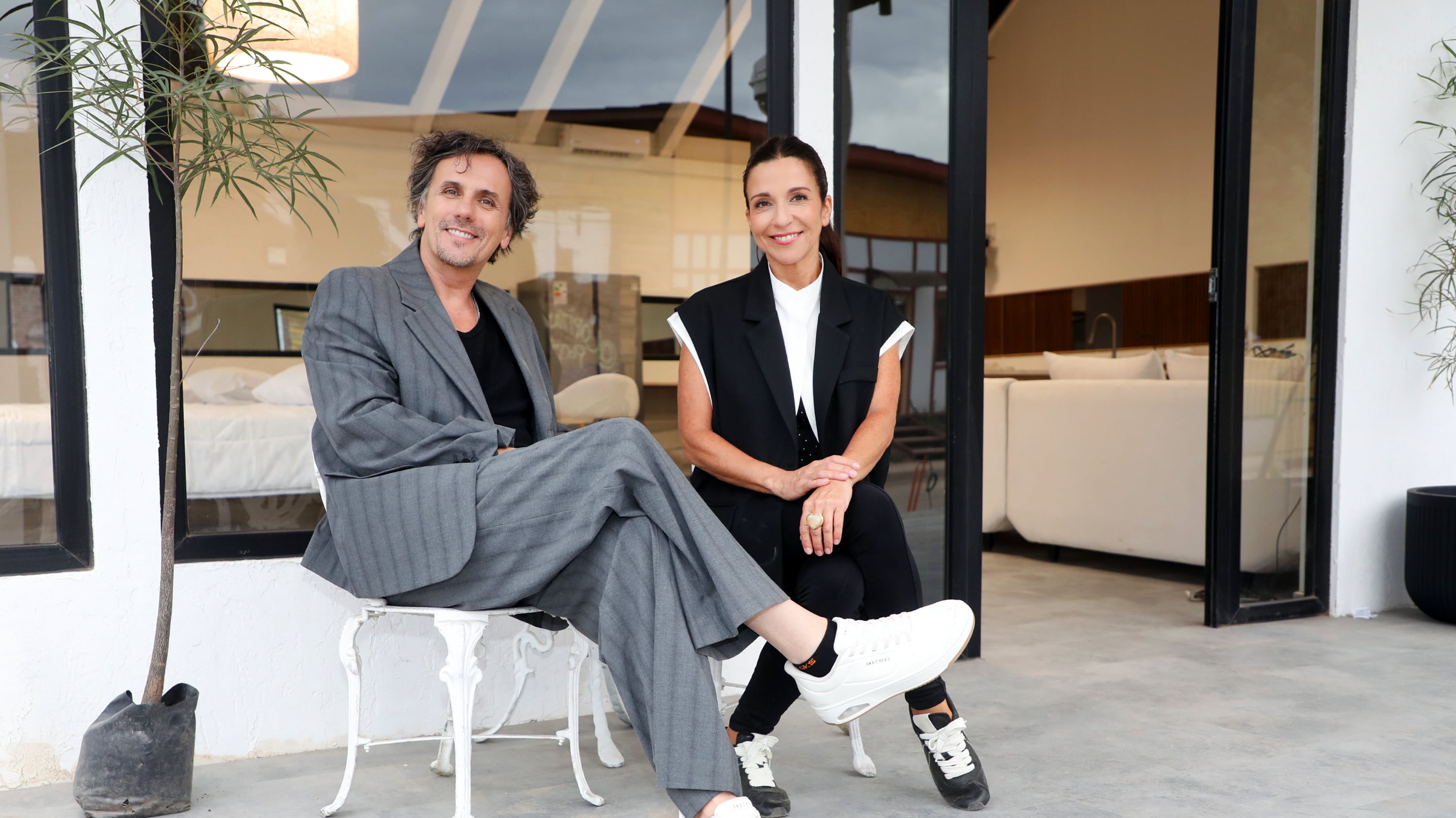 Sergio Lagos y Karla Constant para Vecinos al límite | Gentileza: Canal 13