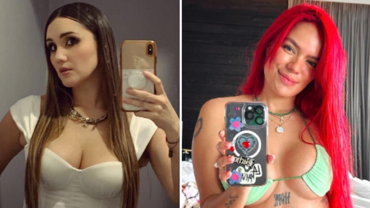 Karol G y Dulce María curvas