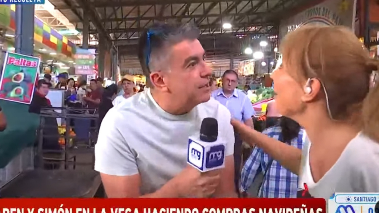 Karen Doggenweiler tuvo sorpresivo encuentro con histórico del matinal de TVN en La Vega.