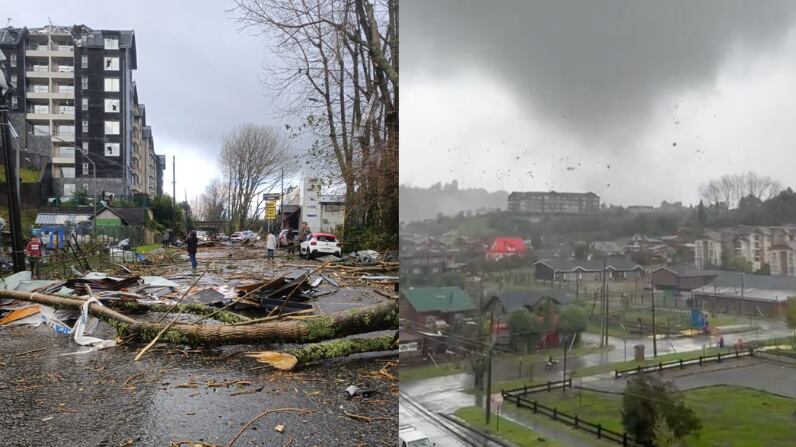 Tornado en Puerto Varas | Fuente: X de @TTILosLagos