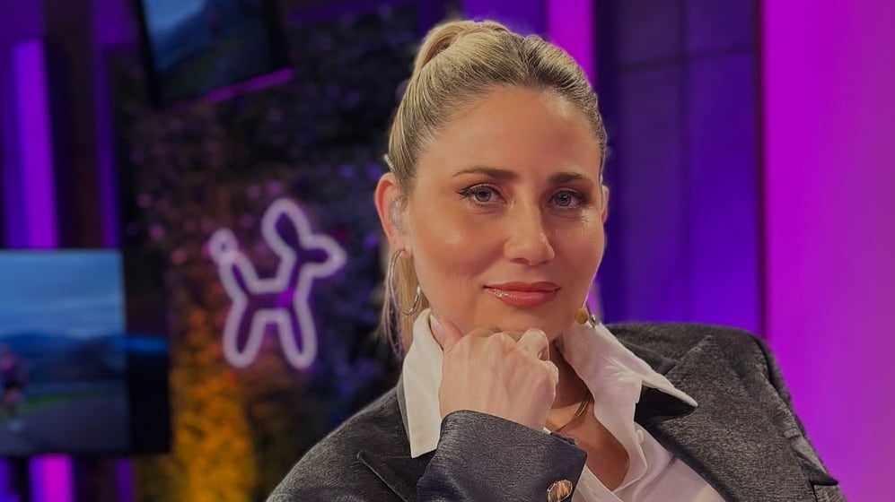 La periodista sufrió un esguince grado 3.