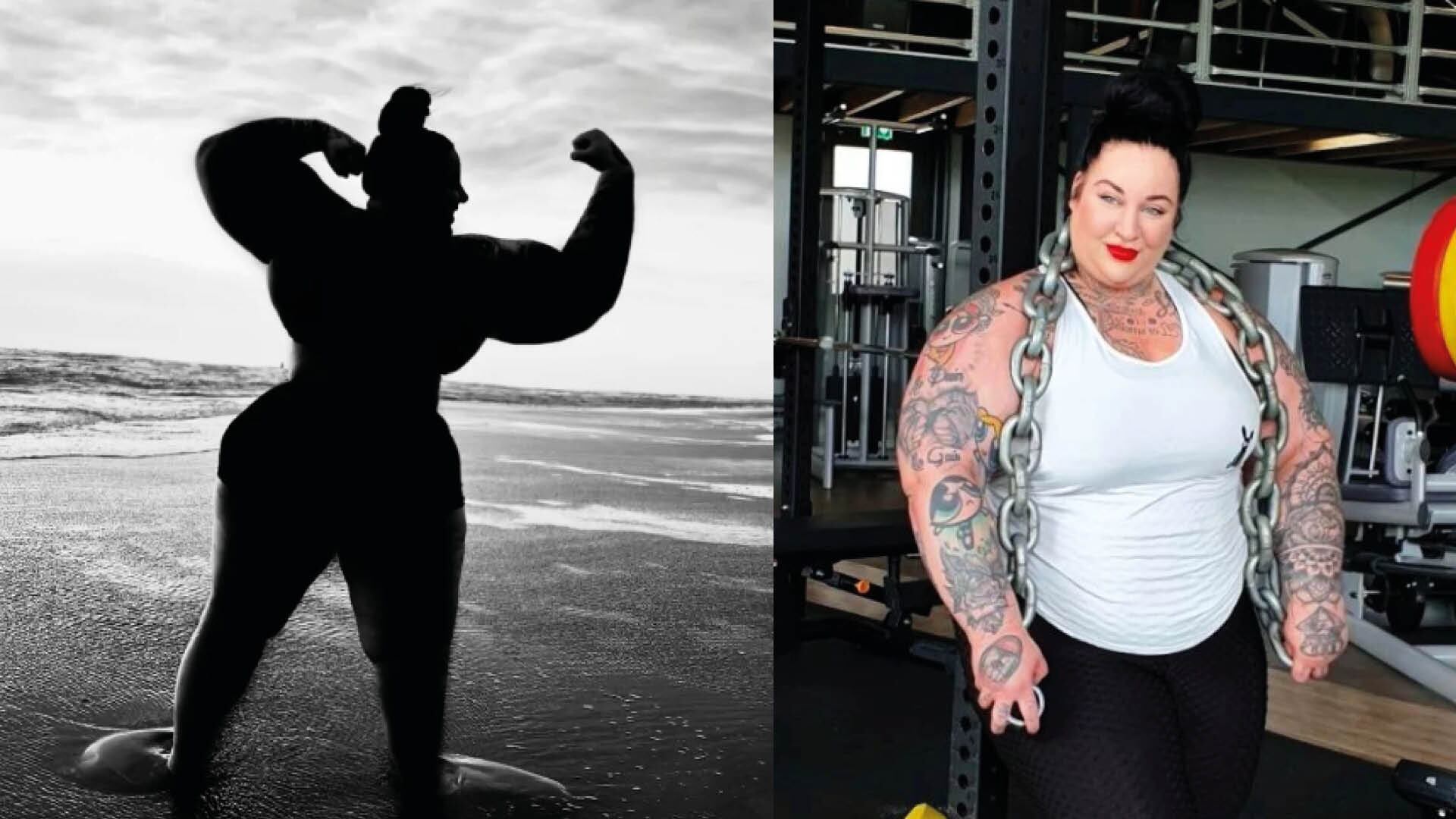 Ella es Jackie y tiene los brazos más grandes que Arnold Schwarzenegger.