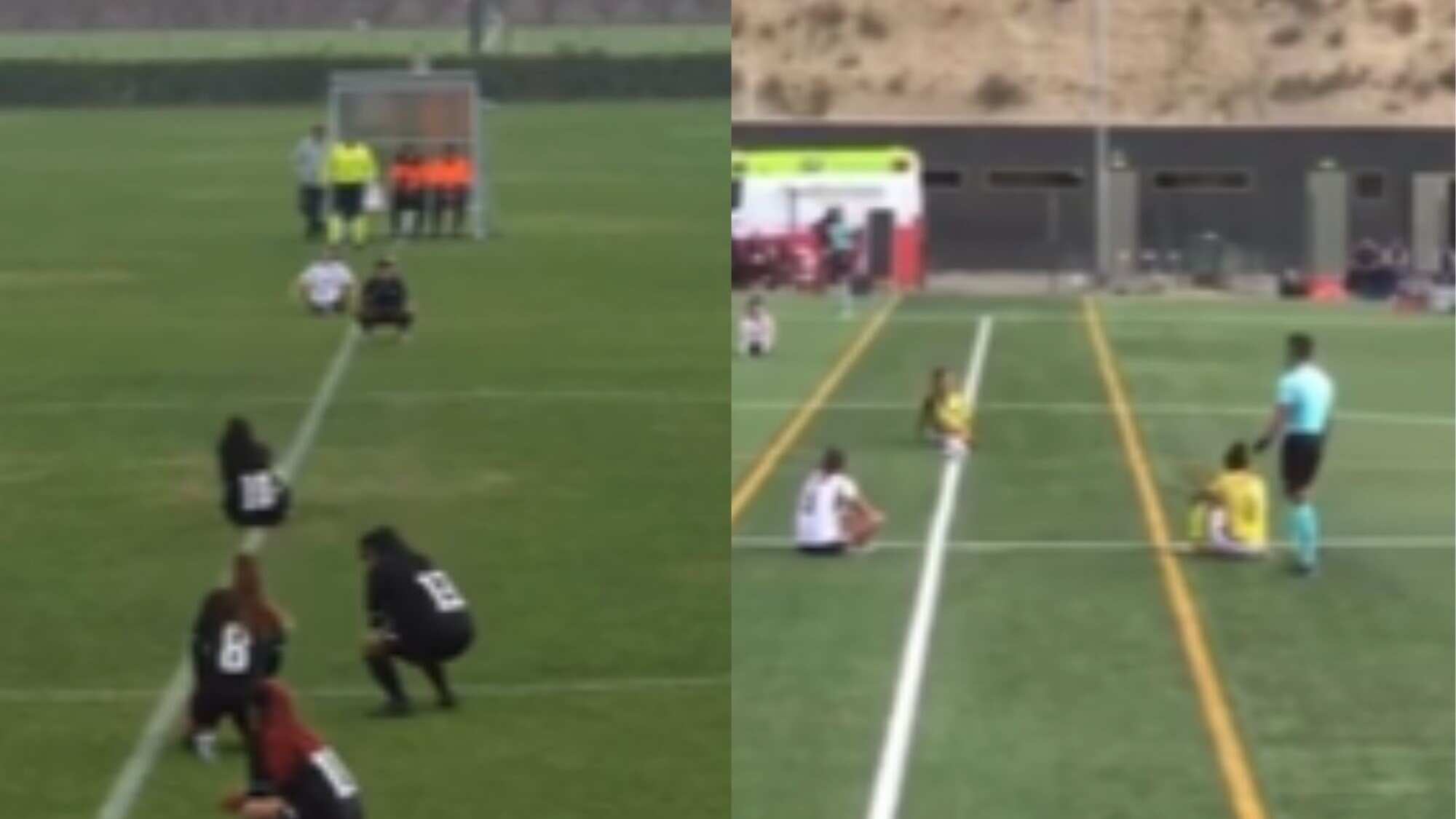 Protesta convocada por la Asociación Nacional de Jugadoras de Fútbol Femenino (Anjuff)