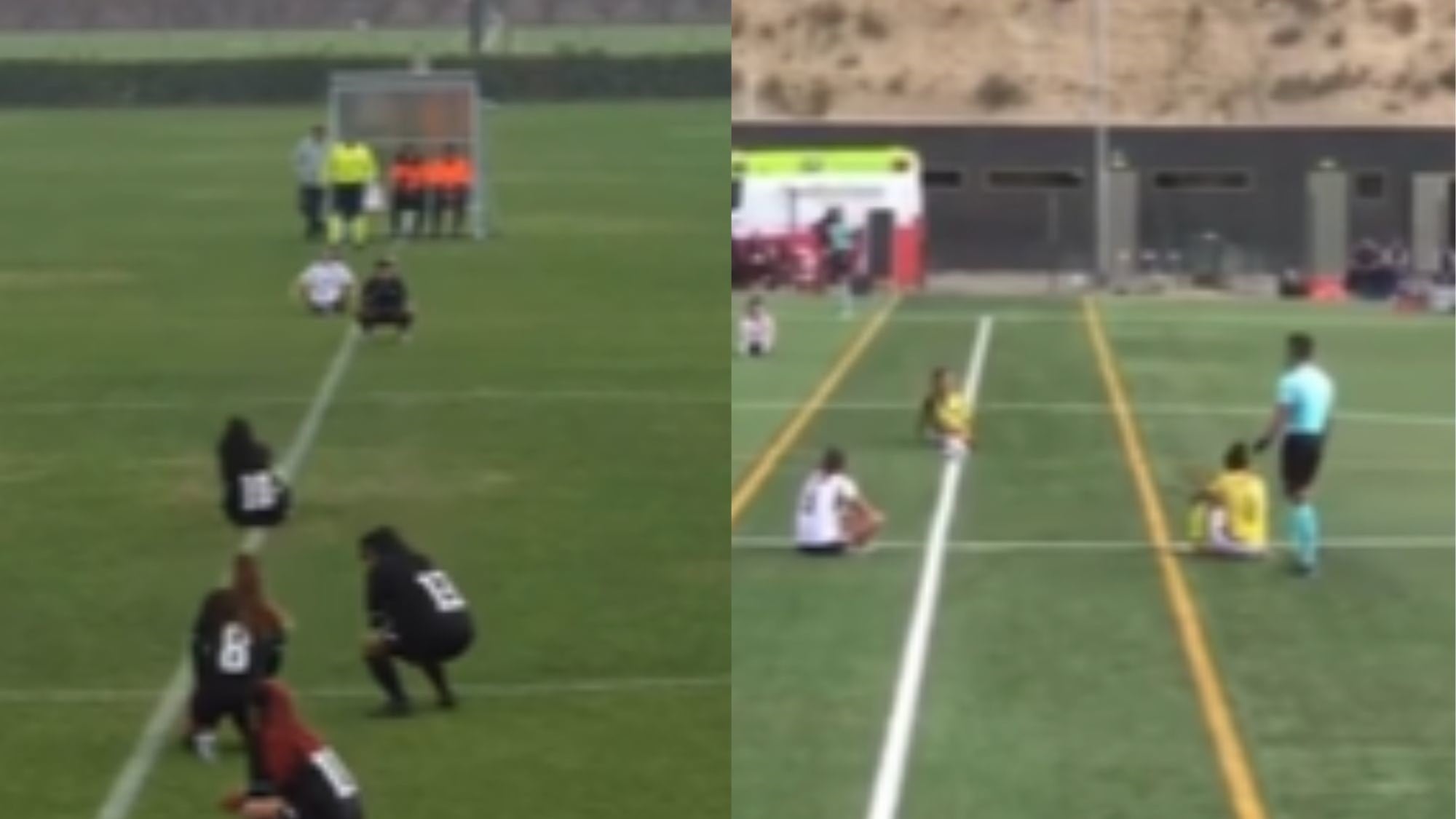 Protesta convocada por la Asociación Nacional de Jugadoras de Fútbol Femenino (Anjuff)