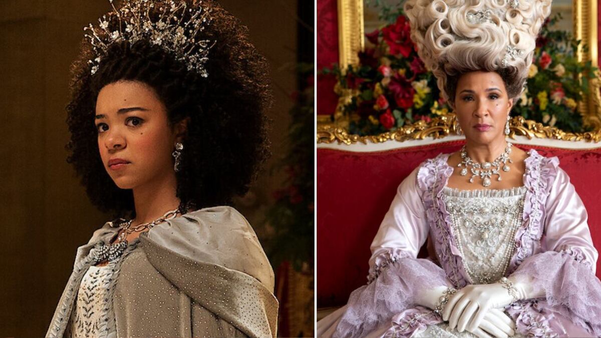 Golda Rosheuvel y India Amarteifio encarnan a la reina Charlotte de 'Bridgerton'