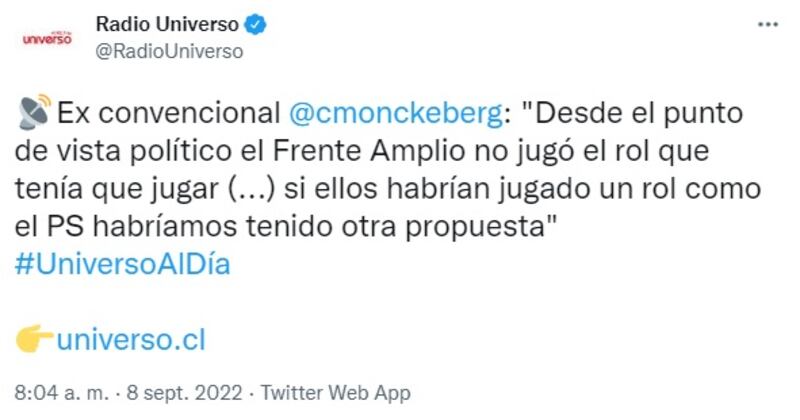 El exconvencional Cristián Monckeberg no está de acuerdo con repetir una Convención Constitucional.