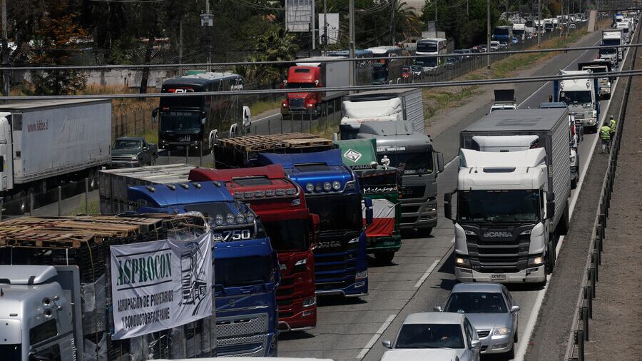 Paro de Camioneros, imagen de Aton Chile