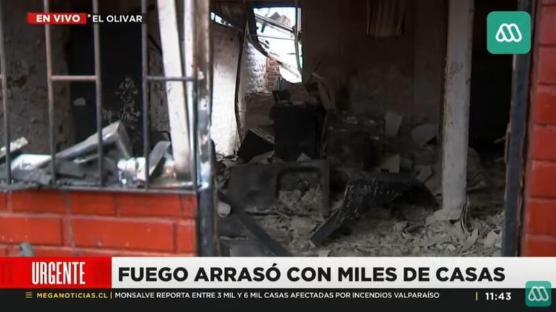 El efectivo de Carabineros perdió todo luego de los incendios que azotaron a la región de Valparaíso.