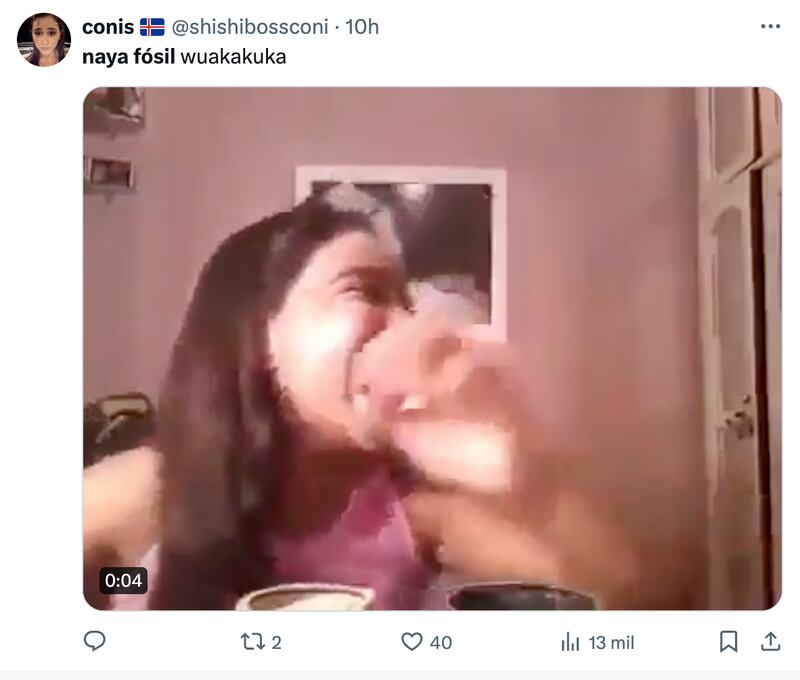 Reacciones a Naya Fósil | Captura: X (Twitter)