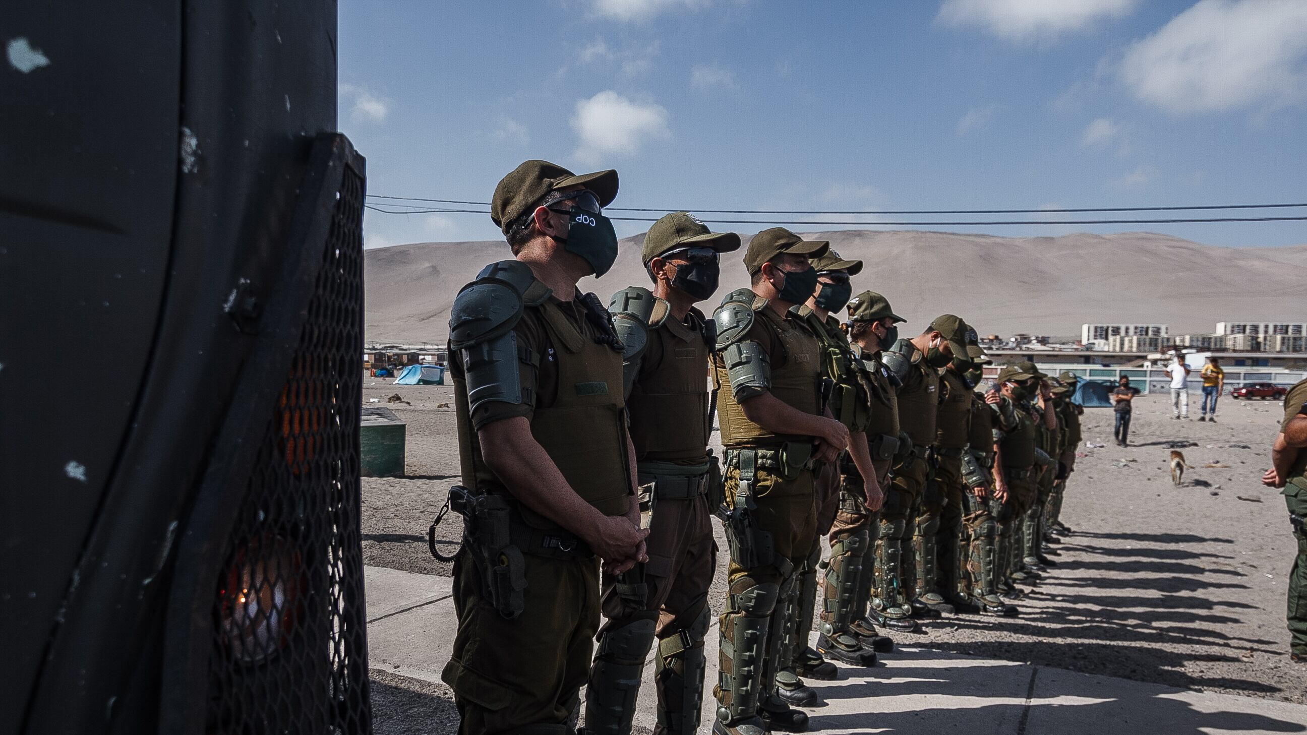 Imagen referencial de Carabineros en Arica por posible ataque de Tren de Aragua