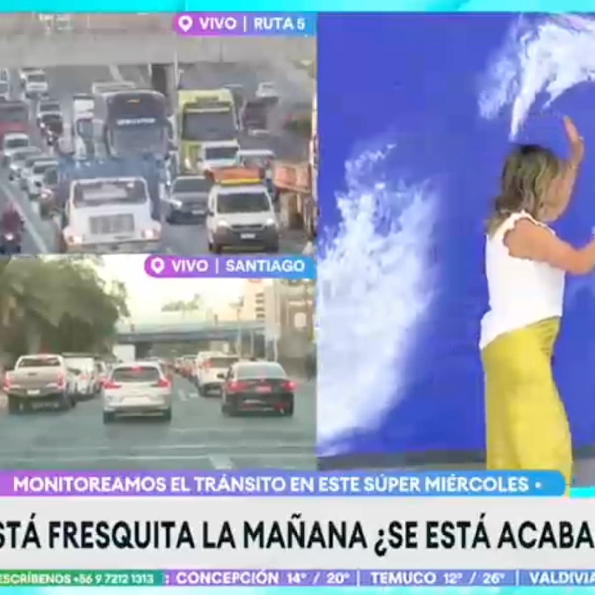 Michelle Adam anticipa descenso de temperaturas y lluvias en la RM Michelle Adam anticipa descenso de temperaturas y lluvias en la RM