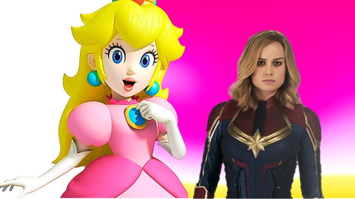 Brie Larson y Princesa Peach