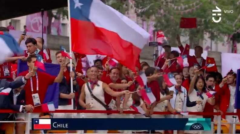 Los chilenos compartieron su embarcación con las delegaciones de Canadá, China y Camerún.