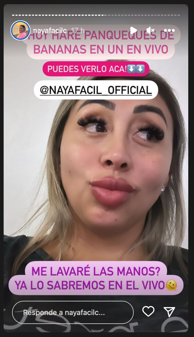 Historia de Naya Fácil | Fuente: Instagram