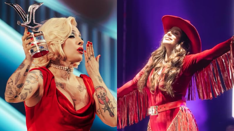 Mon Laferte y María José Quintanilla | Fuente: Instagram @elfestivaldevina @mjqoficial @danielajas.ph