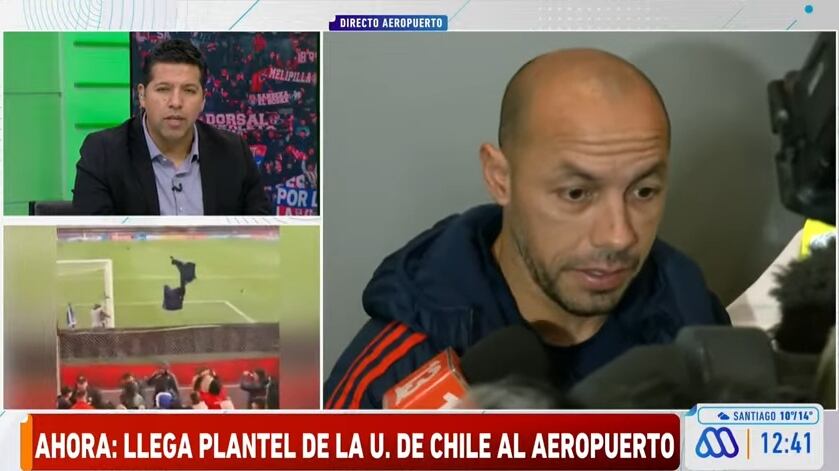 El mediocampista y capitán de la U criticó la poca seguridad que tuvo el partido de anoche entre los azules e Independiente.