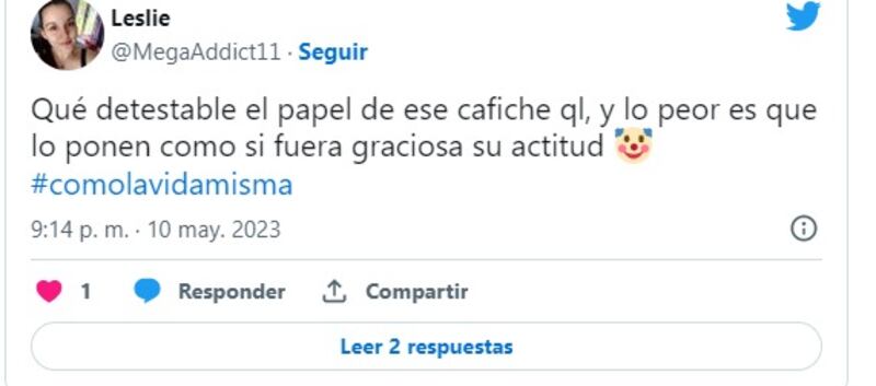 Captura de Twitter