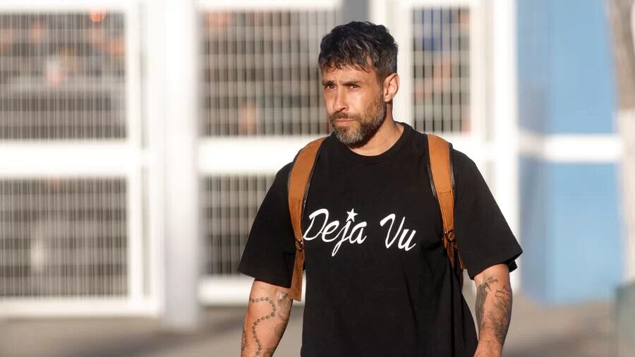 Jorge Valdivia dejando el Centro Penitenciario de Rancagua