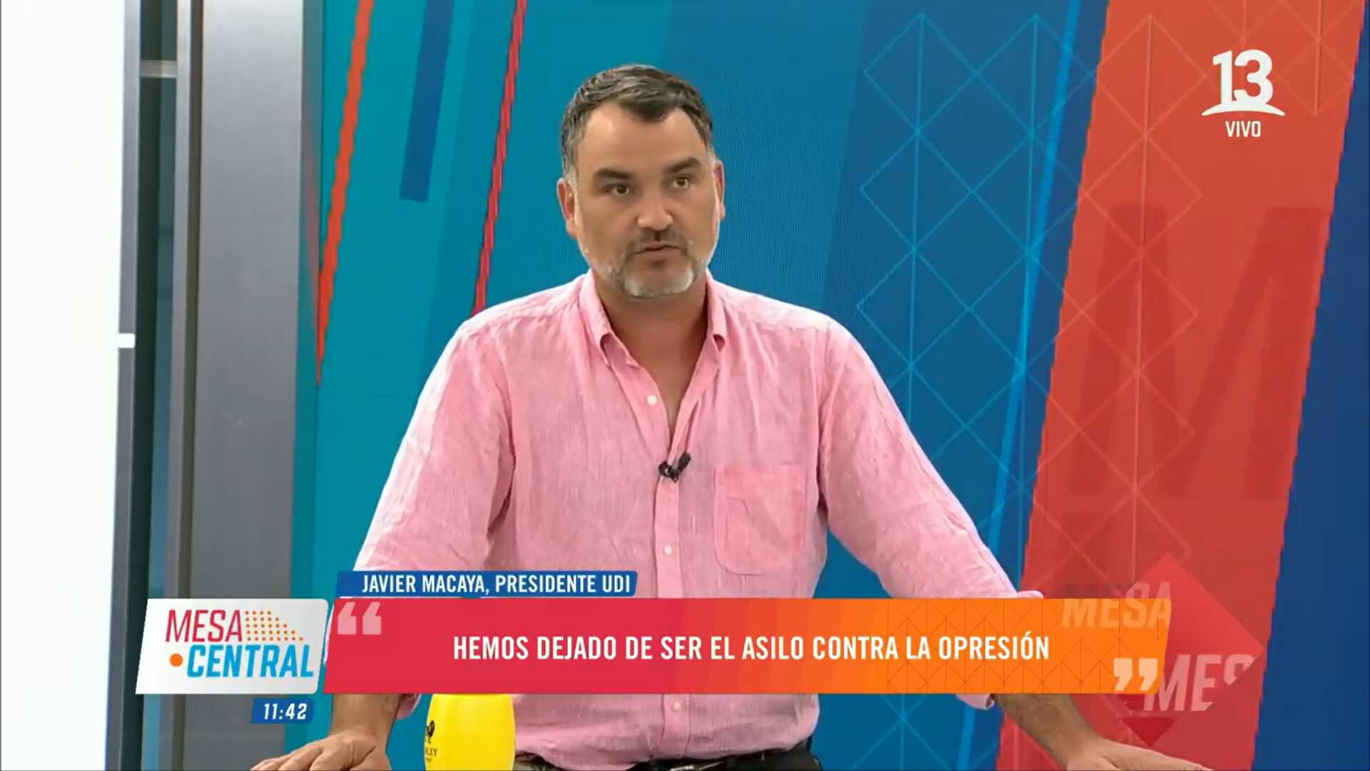 El presidente de la UDI, Javier Macaya | Mesa Central
