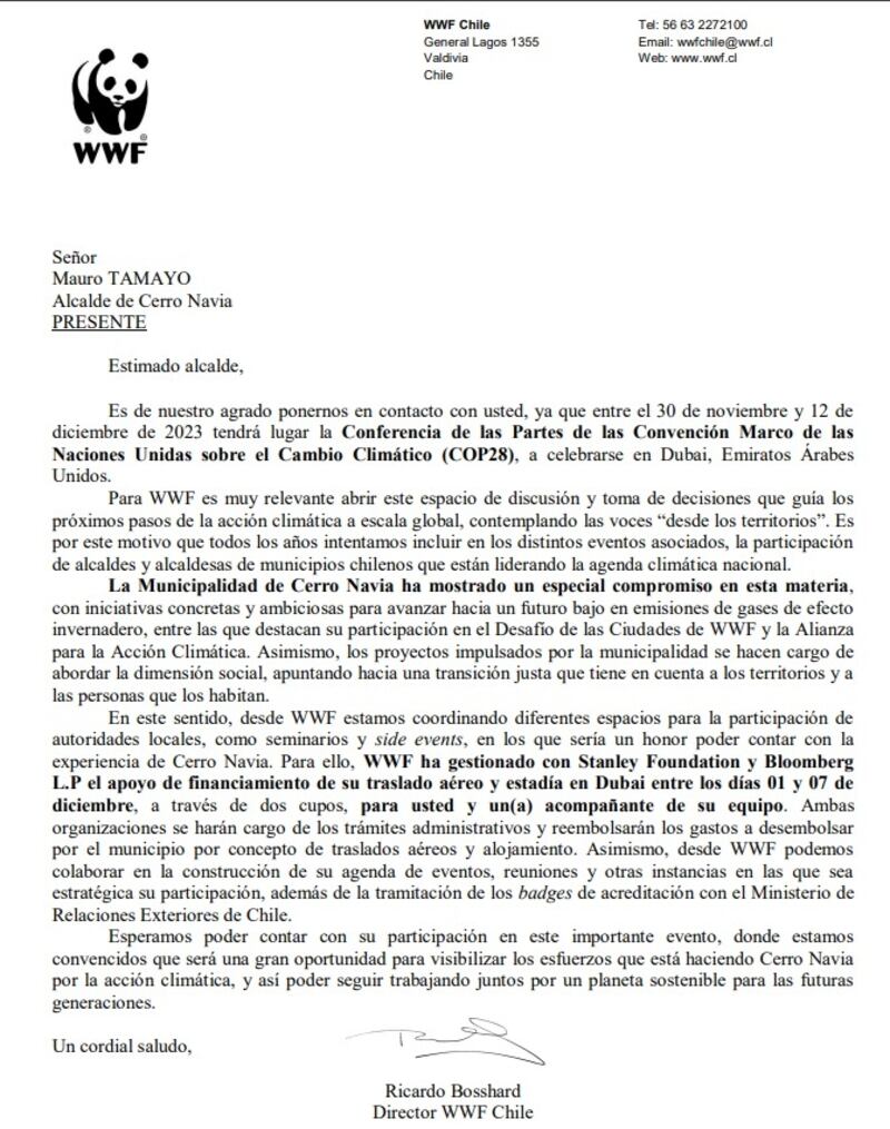 El alcalde de Cerro Navia negó haber usado fondos municipales para viajar a Medio Oriente en 2023 junto a su polola y Jefa de Gabinete, Varinia Díaz.