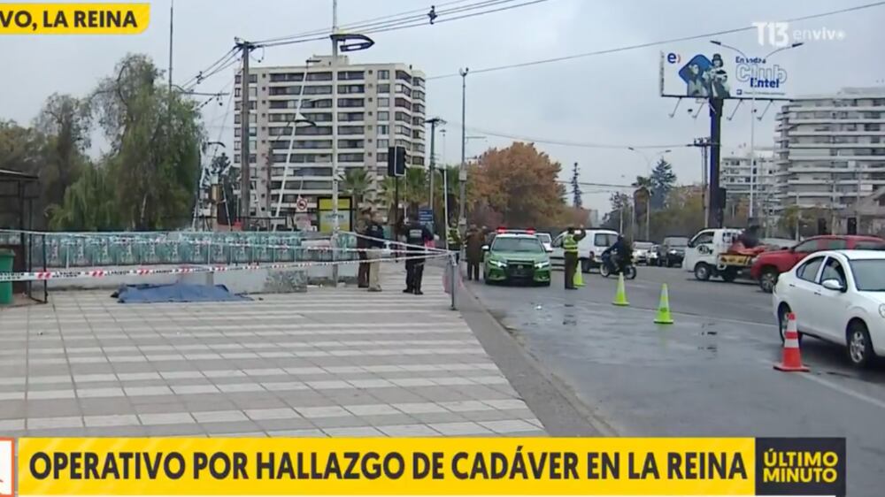 Cuerpo encontrado en canal San Carlos | Captura: Canal 13