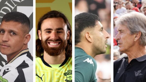 Sánchez, Brereton, Maripán y Pellegrini / Fotos: clubes