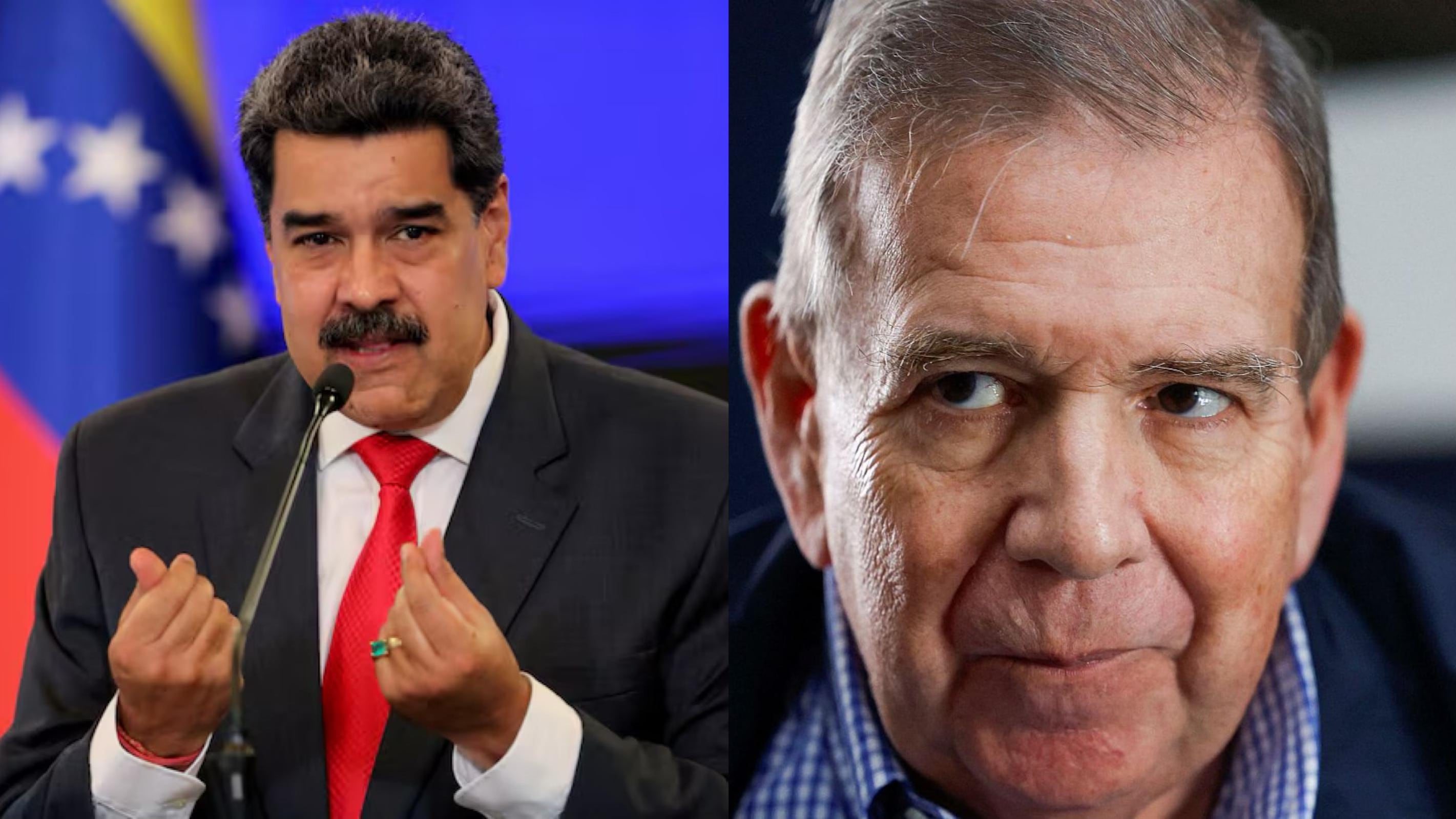 Nicolás Maduro y Edmundo González