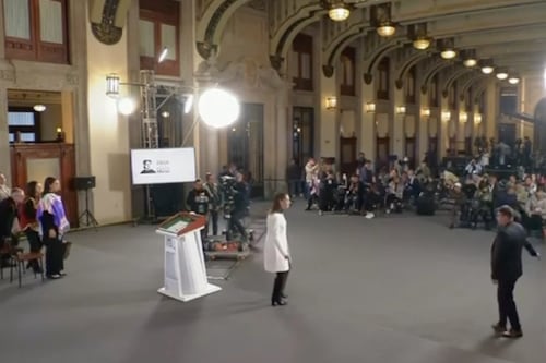 Sismo en México: Presidenta Sheinbaum tuvo que evacuar el Palacio Nacional donde realizaba su tradicional conferencia de prensa matinal