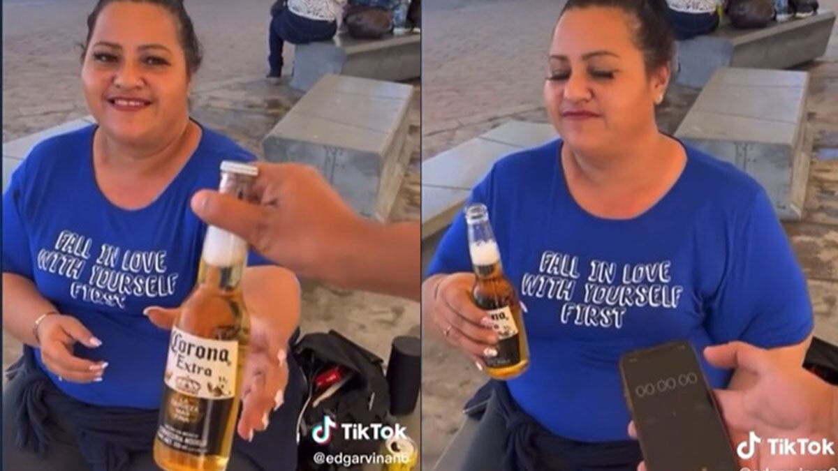 Muy orgullosa de su hazaña
