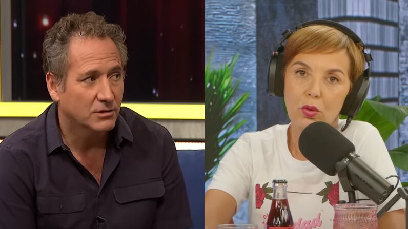 Juan Pablo Sáez y Francisca García-Huidobro | Captura: Todo va a estar bien y Di la verdad Rosa