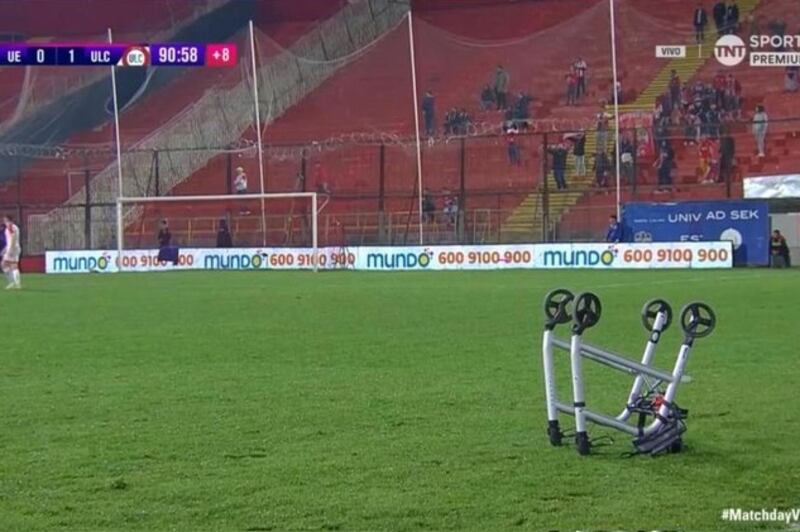 El furioso hincha de Unión Española lanzó el carrito de Tomás, quien en sus redes sociales explicó cómo lo hizo para recuperarlo al finalizar el partido.