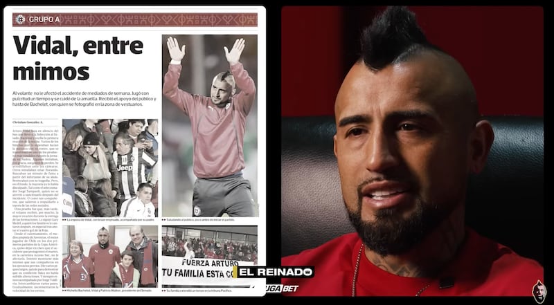 Arturo Vidal habla sobre el choque de su ferrari en la Copa América 2015