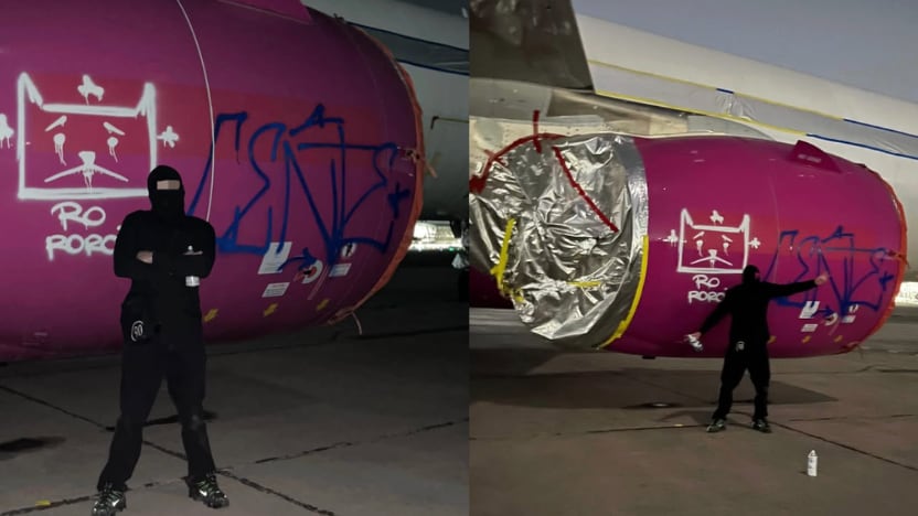Vandalizan avión en el Aeropuerto