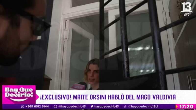 Primeras declaraciones de Maite Orsini tras las denuncias contra su expareja Jorge Valdivia