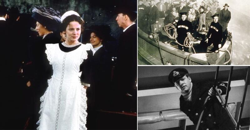 Fotogramas de La camarera del Titanic, El hundimiento del Titanic y La última noche del Titanic