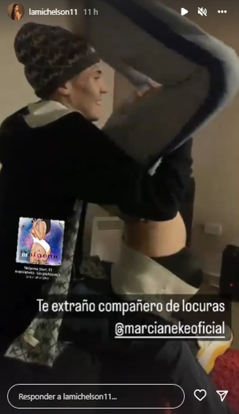 Ignacia Michelson nuevamente se refirió en redes sociales a su íntima amistad con el cantante urbano Marcianeke.