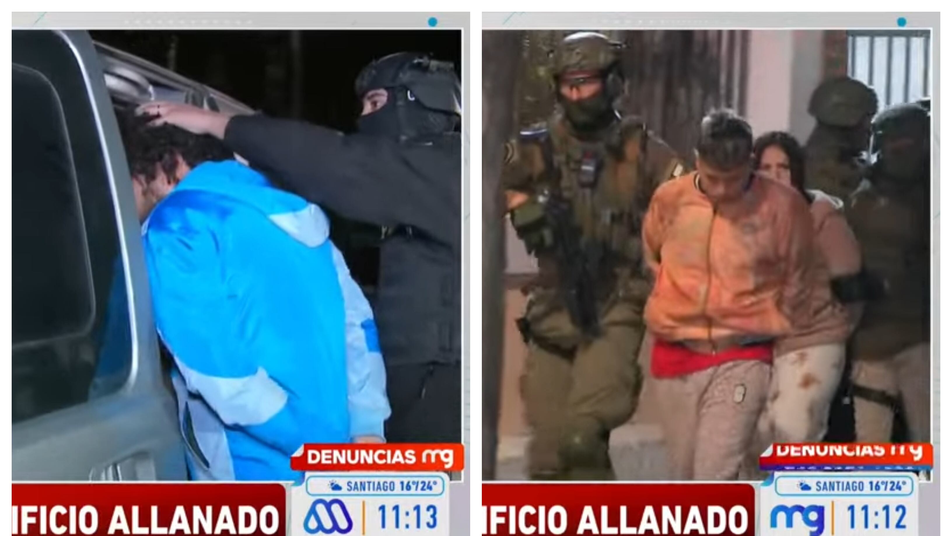 En el operativo realizado este miércoles 12 de agoto en una comunidad de edificios en Independencia se logró la detención de una docena de extranjeros vinculados a delitos de secuestro y sicariato.