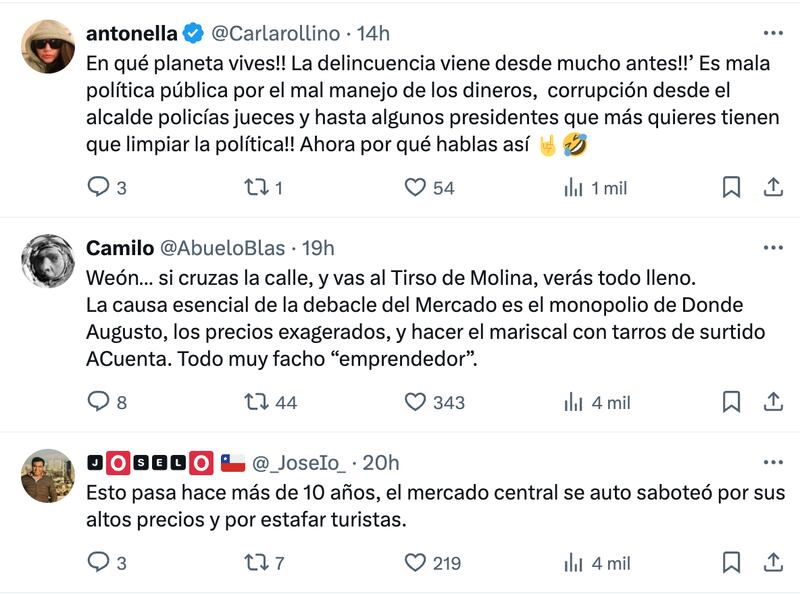 Comentarios sobre Javier Olivares | Captura: X (Twitter)