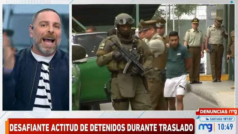 El conductor del matinal de Mega estalló de rabia luego de ver las imágenes de uno de los tres venezolanos detenidos por el asesinato de un carabinero en Quinta Normal.