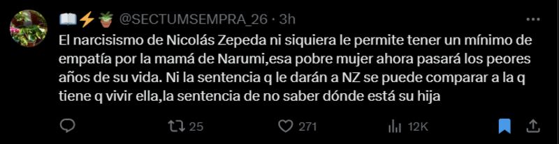 Caso de Nicolás Zepeda | X