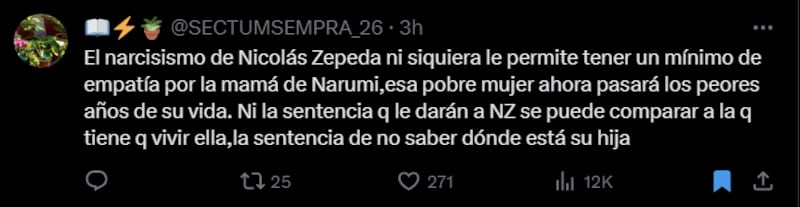 Caso de Nicolás Zepeda | X