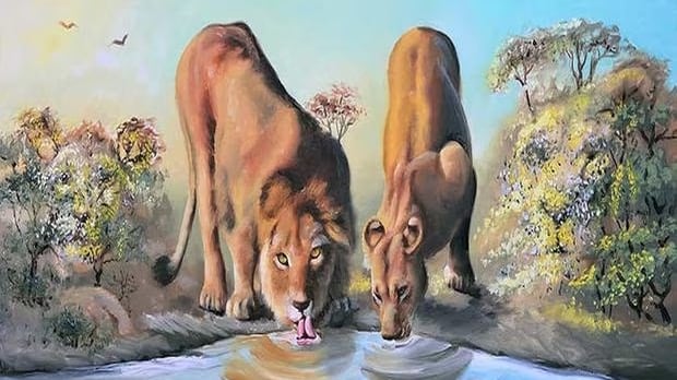 Encuentra los leones ocultos.