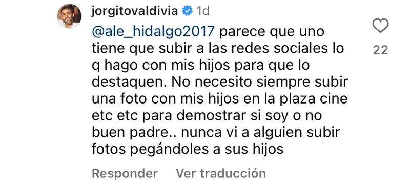 Comentario de Jorge Valdivia