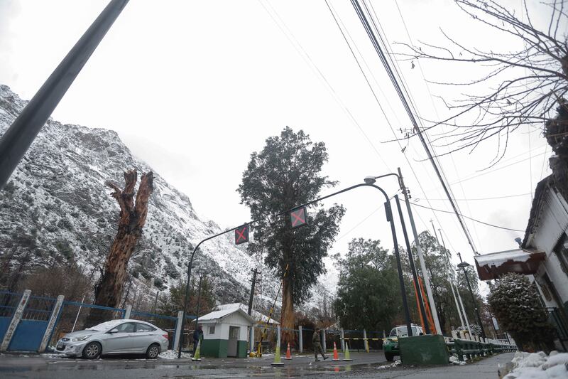 Nieve en el Cajón del Maipo.